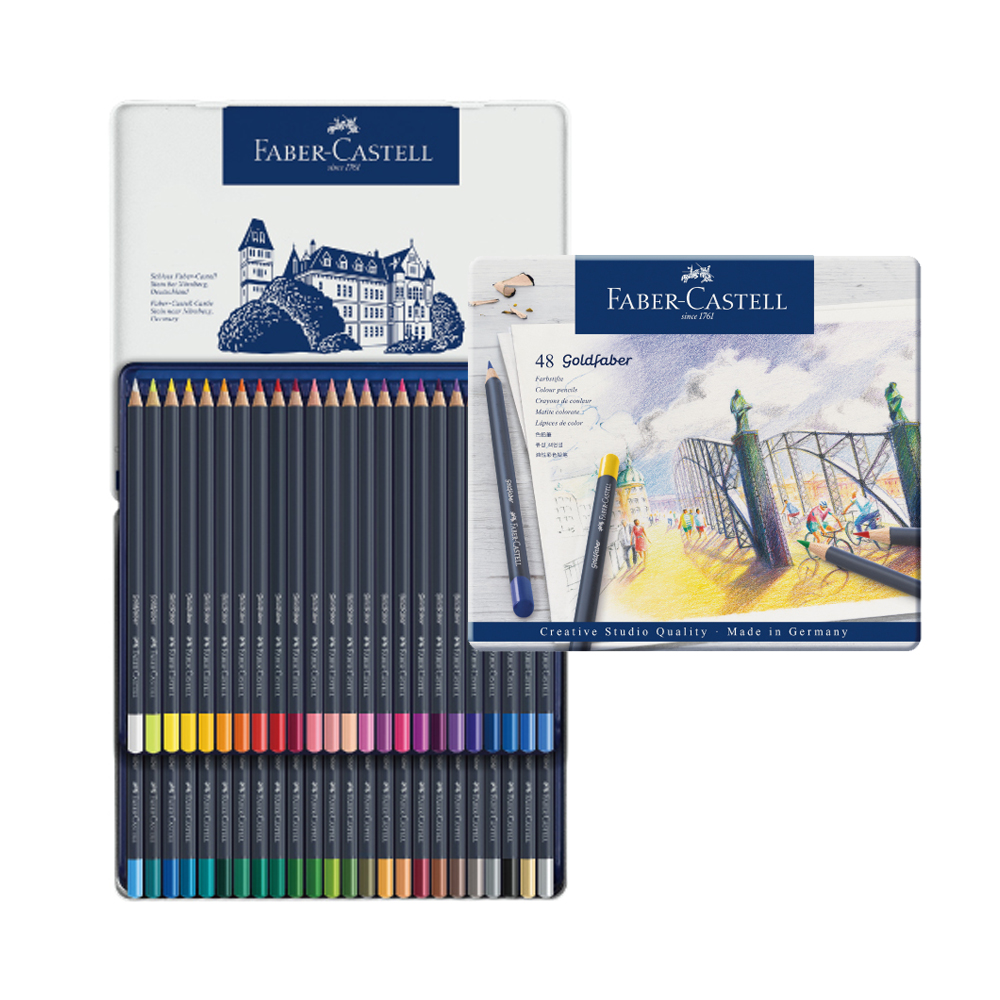 【Faber-Castell】輝柏 GOLDFABER油性色鉛筆 48色 / 盒 114748, , large