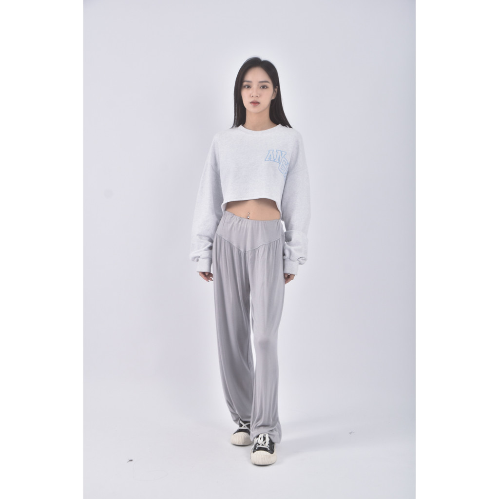 (S) 高腰灰色長褲二手衣, , large