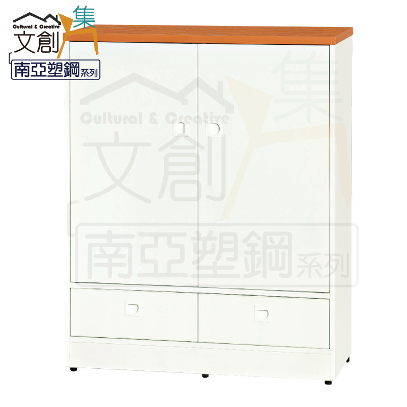 【文創集】雷凱 環保2.8尺南亞塑鋼開門二抽鞋櫃(客約商品), , large