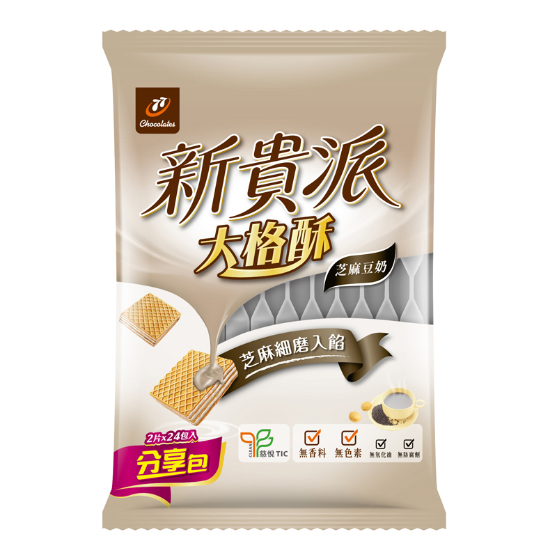 新貴派大格酥芝麻豆奶口味 388.8g, , large