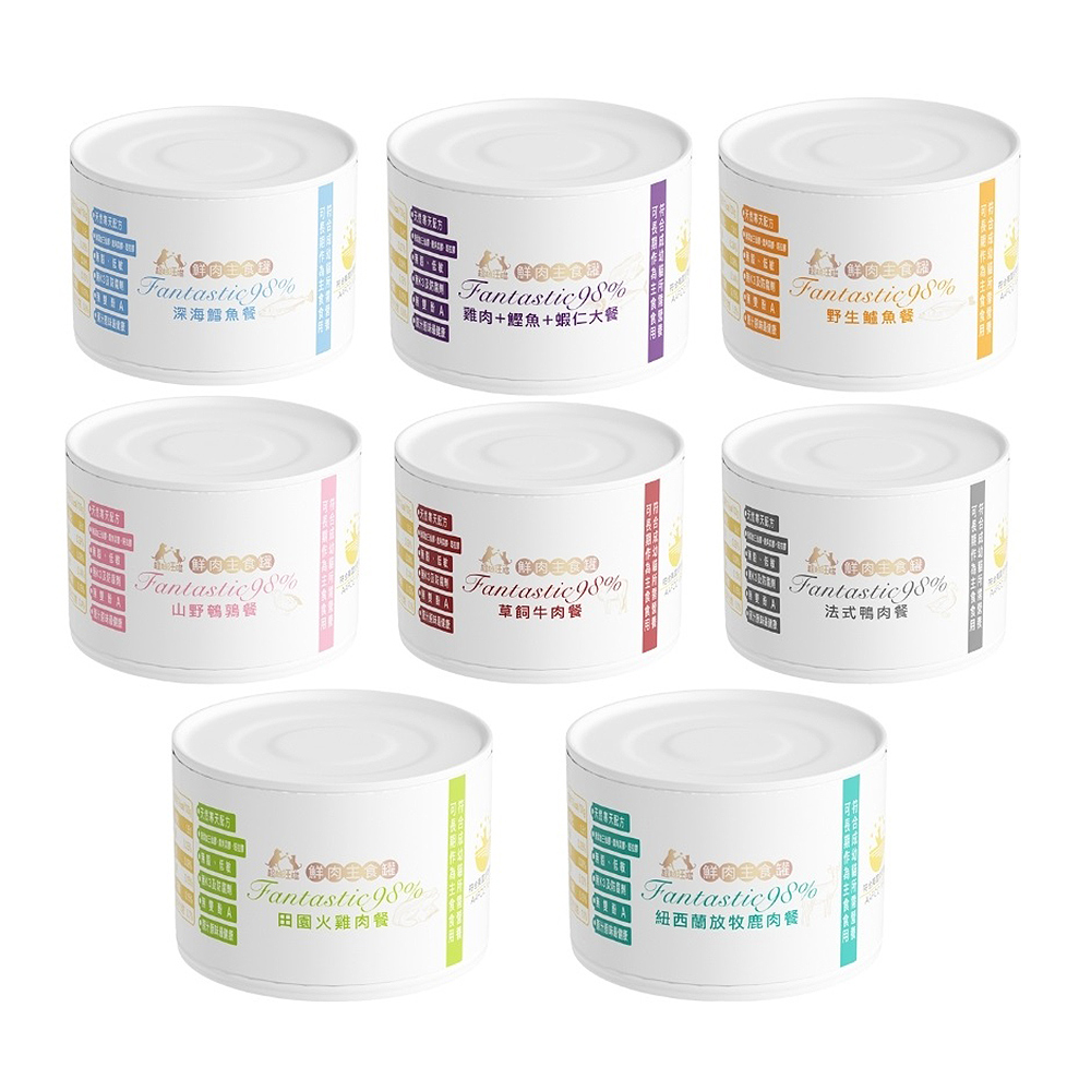 【超越汪喵】貓主食罐 鮮肉罐 鵪鶉 火雞 牛肉 鹿肉 鱸魚 貓罐頭165gX12罐/箱, , large