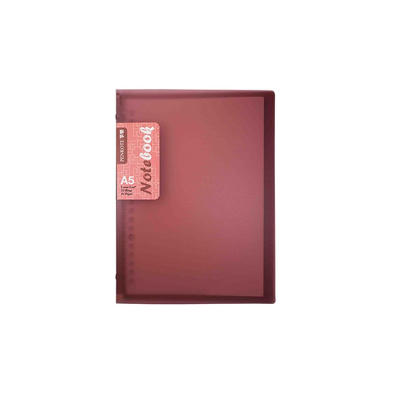 A5 20-Ring Loose-Leaf Notebook &ndash; Red, , large