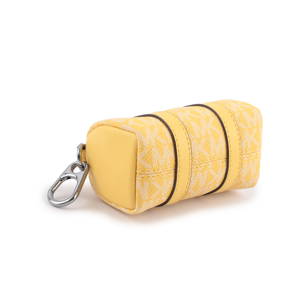 Michael Kors 塗層帆布波士頓包造型吊飾/鑰匙圈/水仙花黃, , large