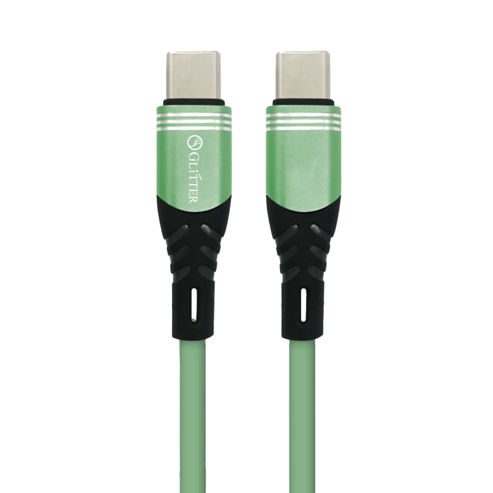 GliTTER GT-2525 USB-C to USB-C Foldable Fast Charging Cable 30cm | Supports 36W PD/QC fast charging, , large