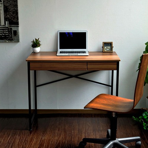 《C&B》Justice系列實用風兩抽電腦書桌/台灣生產/電腦桌/書桌, , large