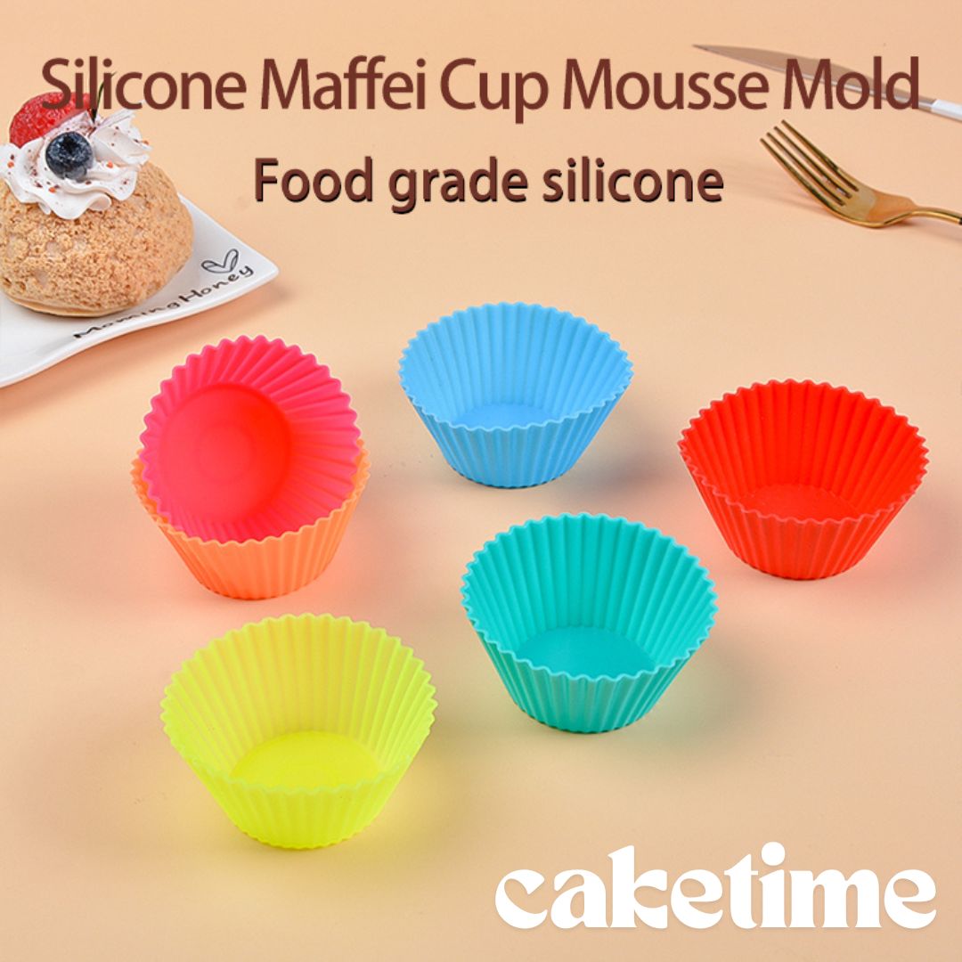 6-Colored cupcake molds, , large