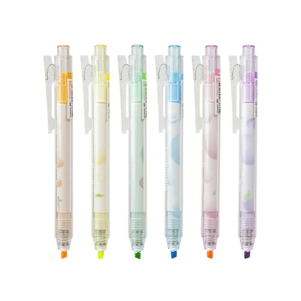 ACE英士 優點 725RH香香按動螢光筆(多色)*芒果/橘, , large