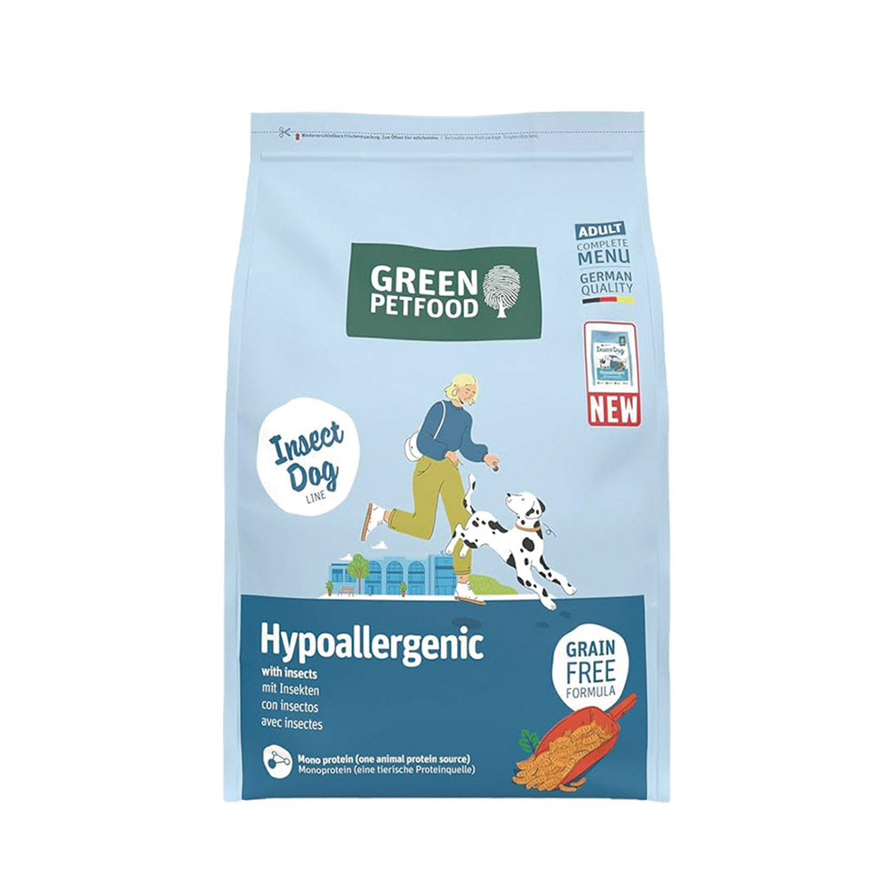 【倆寶貝精品館】Green Petfood德國綠自然 昆蟲蛋白 無穀低敏成犬飼料3KG, , large