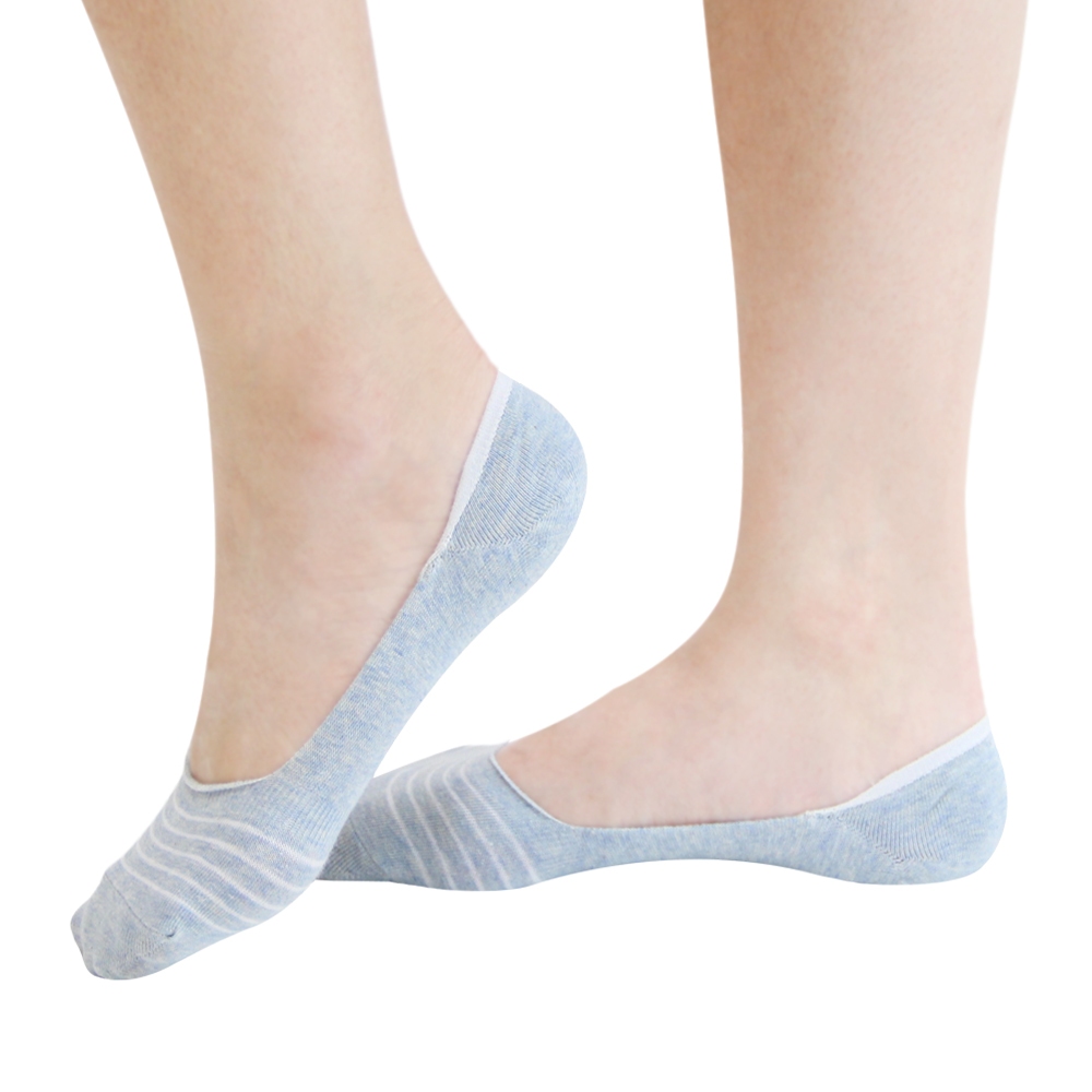 【BVD】簡約條紋休閒女襪套<紅>B248 止滑 女襪 襪子 隱形襪, , large