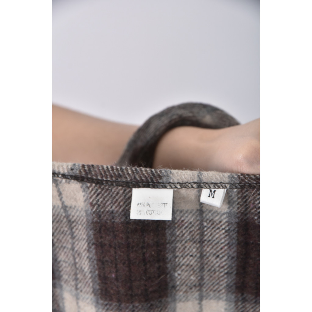 (L) 棉質綁帶棕色長裙二手衣, , large