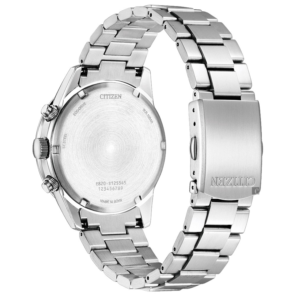 CITIZEN 星辰 限量 日本藍 光動能紳士計時手錶 BL5590-55L, , large