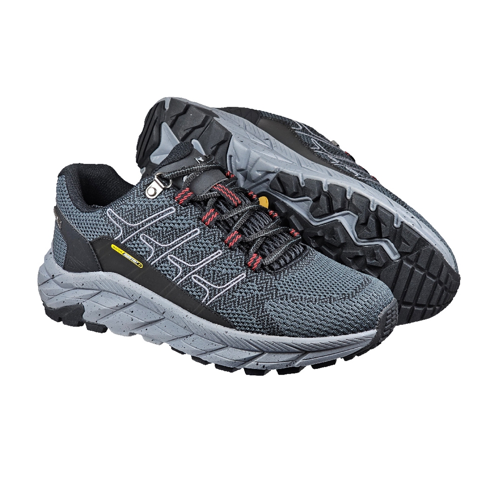 DIADORA迪亞多那 防潑水戶外越野鞋 男運動鞋 男鞋 登山鞋 足弓支撐 吸震鞋墊 厚底 耐磨 緩震 防滑 灰 黑, , large