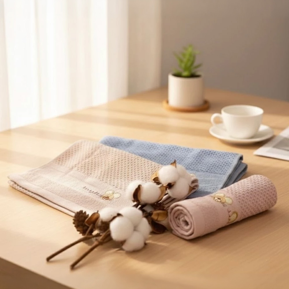 [Kaimei Cotton Industry] excellent pure cotton mesh, skin-friendly adult towel/bath towel/face towel/towel, big-eared rat style, , large