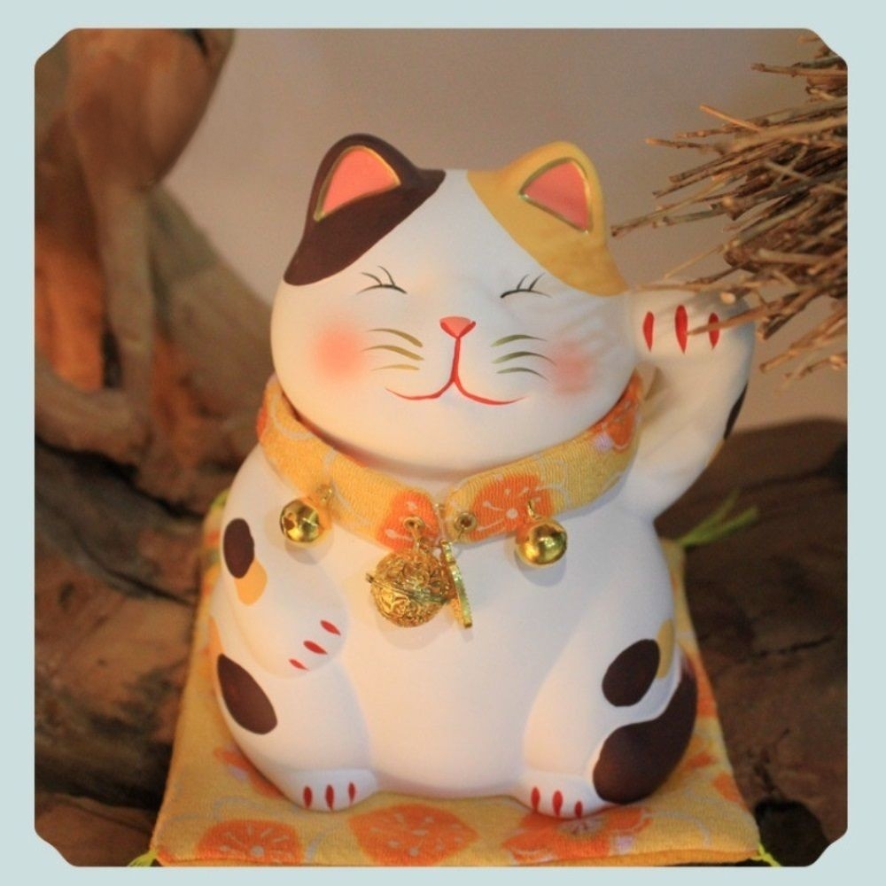 【A&R】招財好運陶瓷貓 袖珍款 - 斑點貓, , large