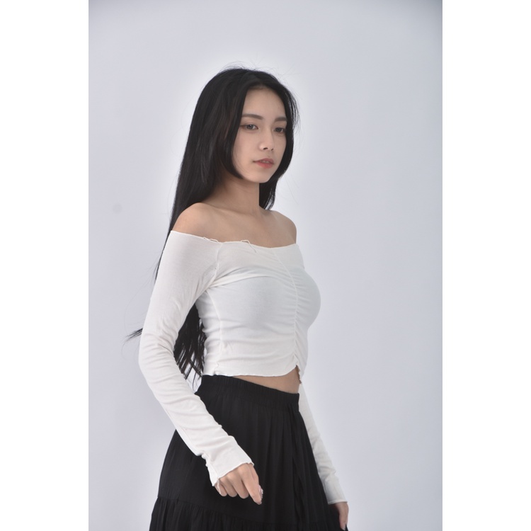 (S) 【安于晴Charlene私服】hellomi studio質感白色長袖上衣二手衣, , large