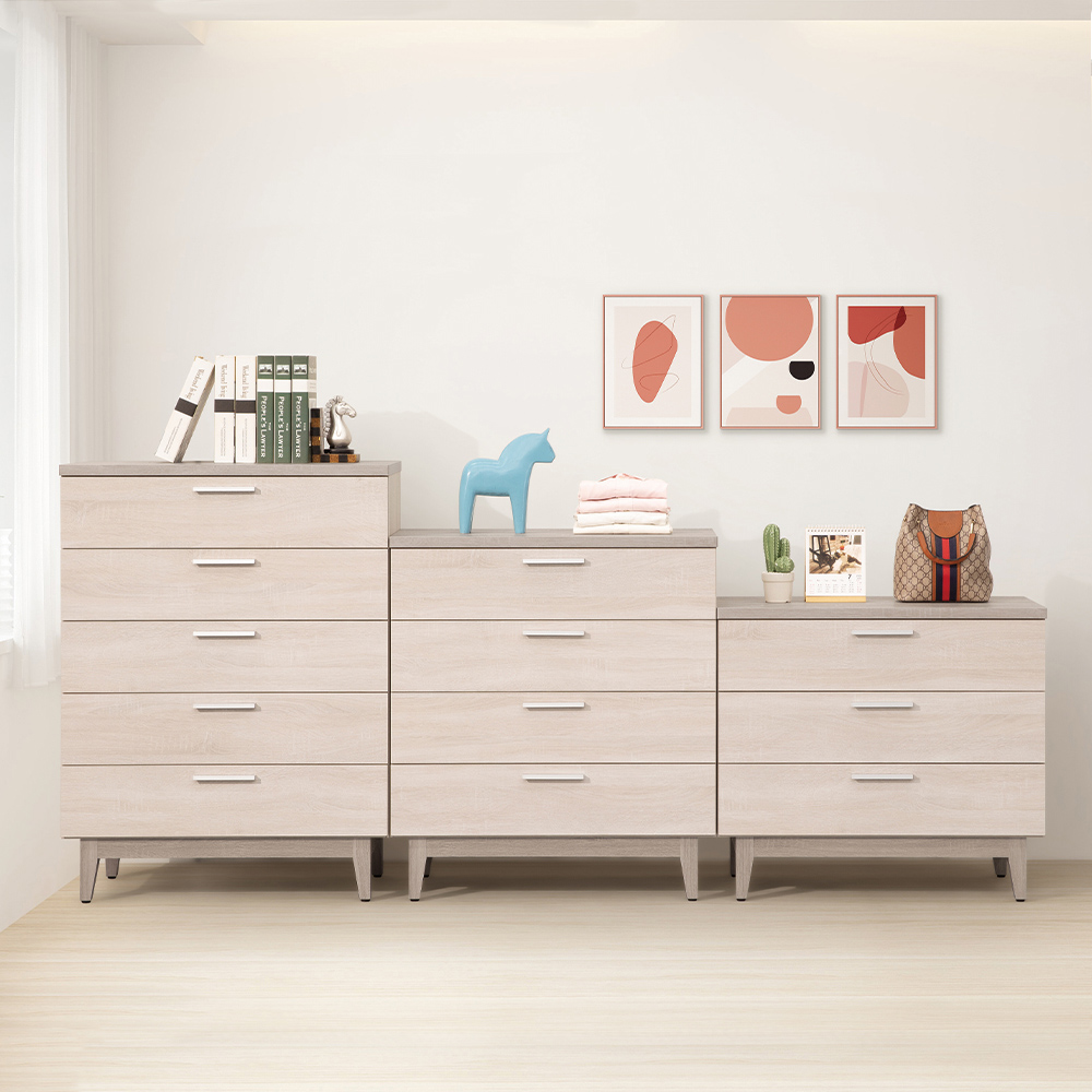 【唯熙傢俱】海瑟薇雙色五斗櫃 抽屜櫃, , large