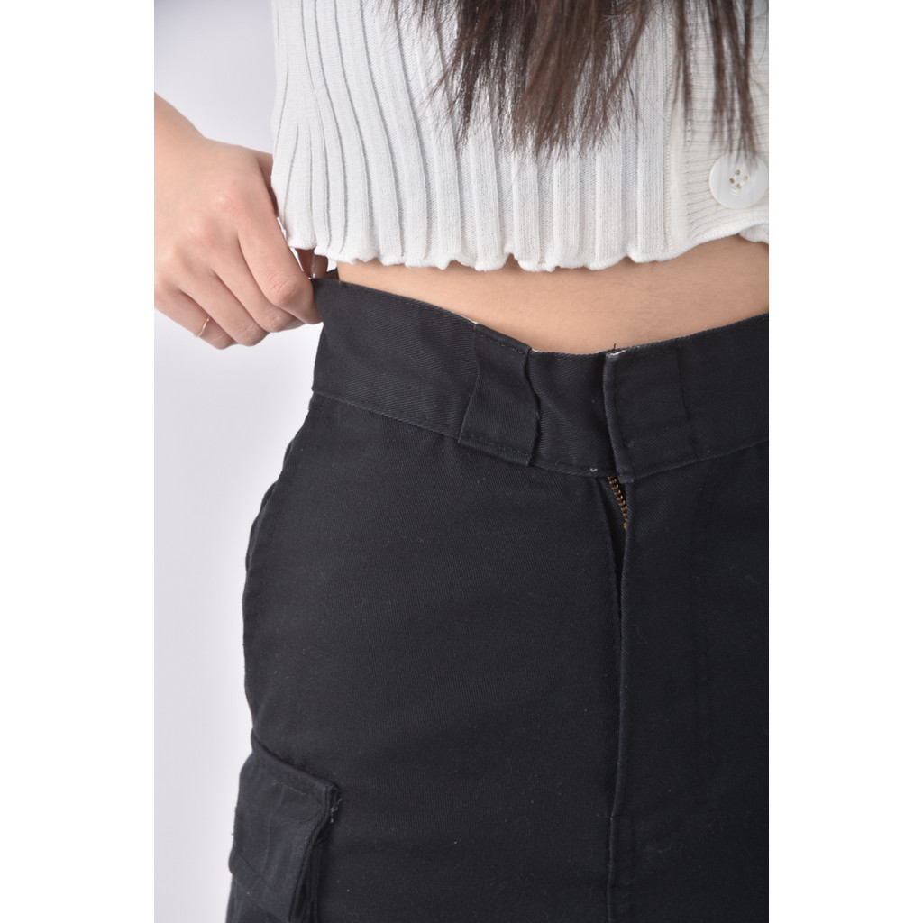 (S) 【里唯私服】dickies質感棉質黑色短裙二手衣, , large