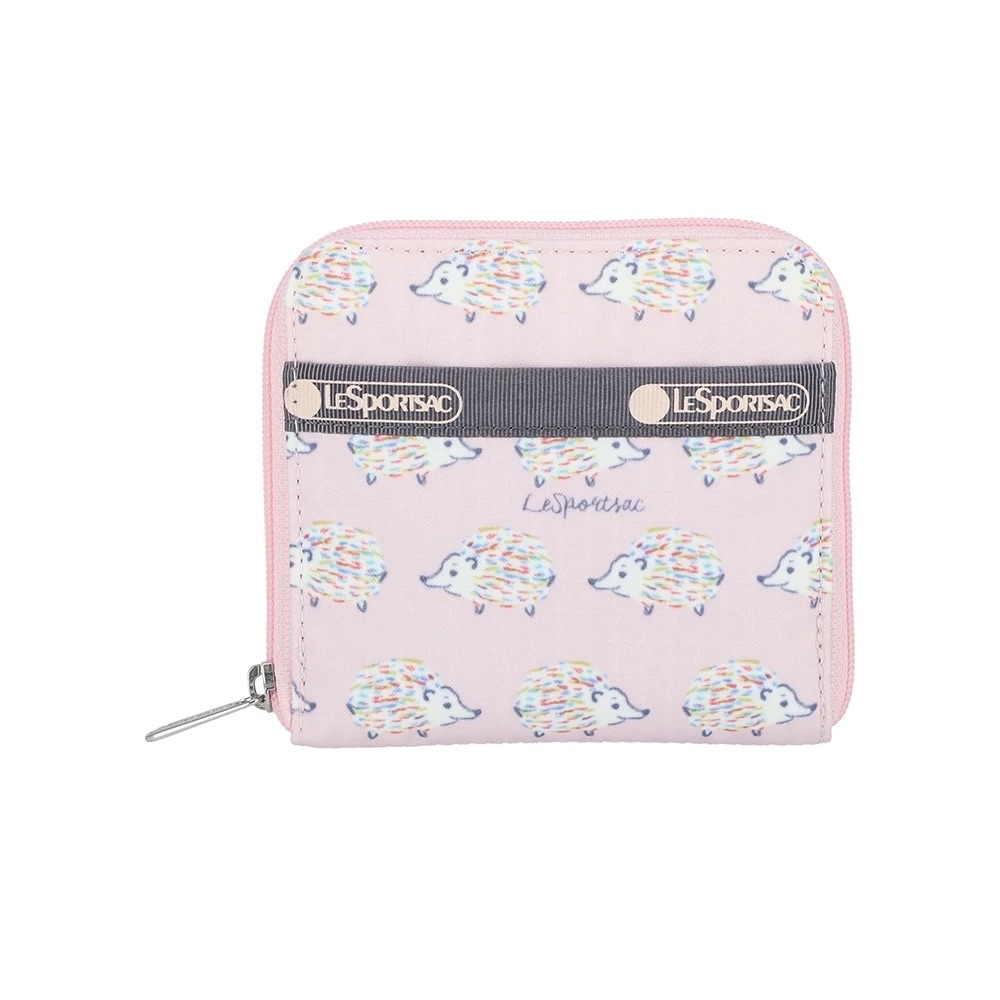 正品 Lesportsac Compact Zip Wallet 極簡輕薄錢包 - 北國小刺蝟, , large