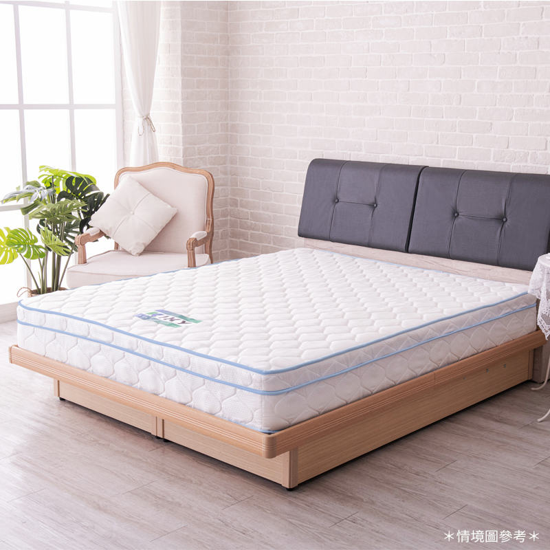 【KIKY】二代西雅圖3M防潑水+乳膠蜂巢獨立筒床墊6尺, , large