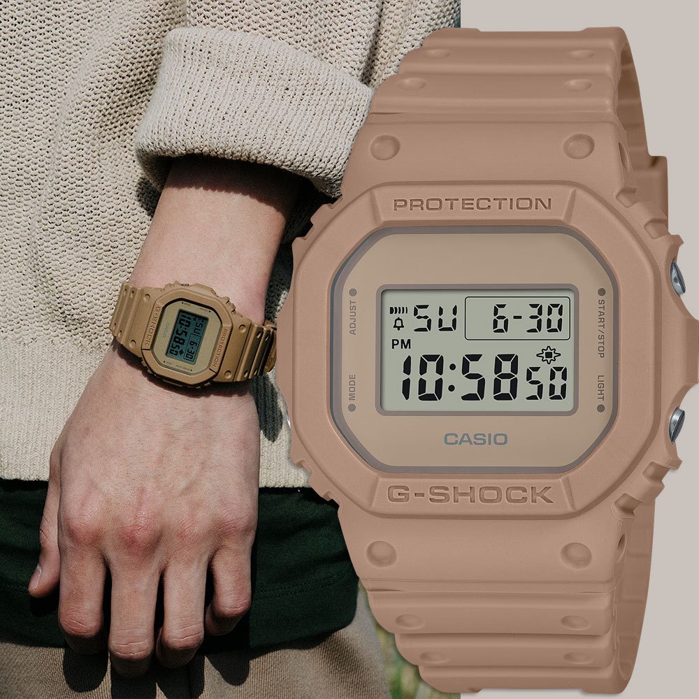 CASIO 卡西歐 G-SHOCK 大地色系手錶 DW-5600NC-5, , large