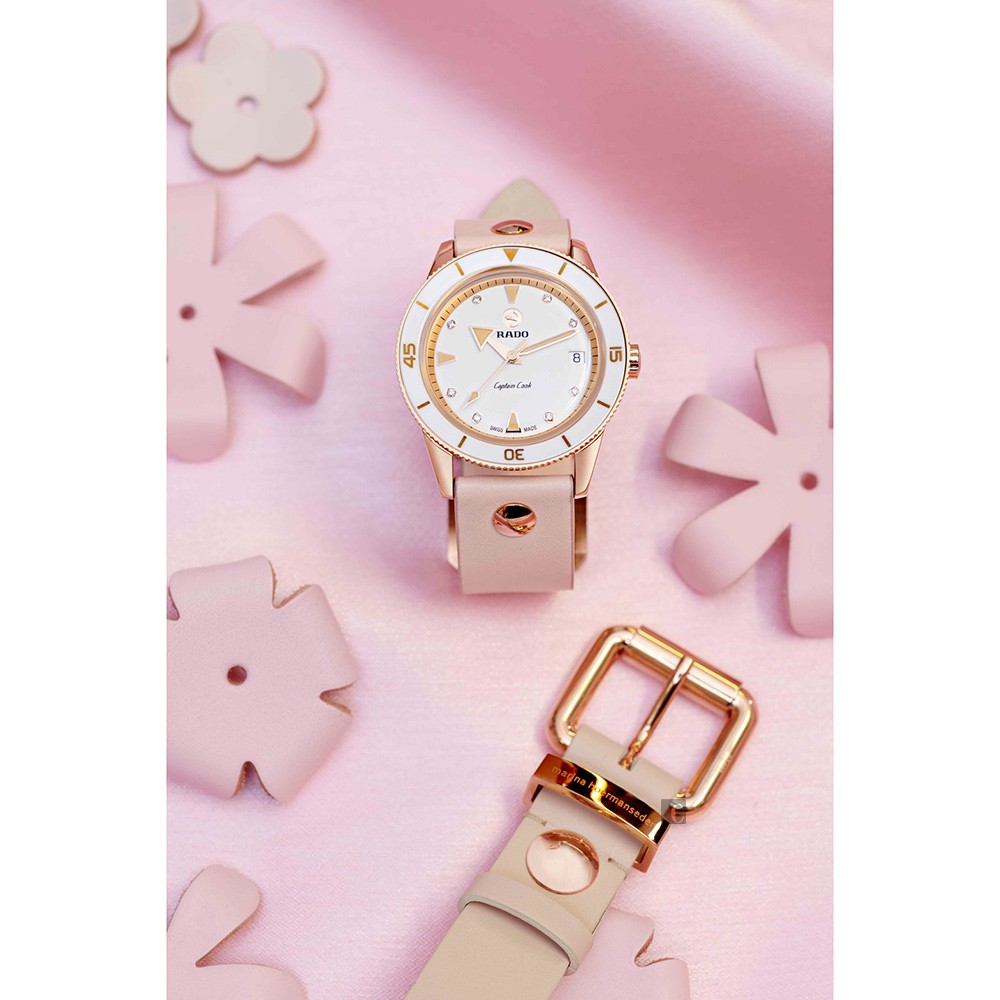 RADO 雷達 庫克船長 設計師聯名機械女錶 套錶組 R32139708, , large