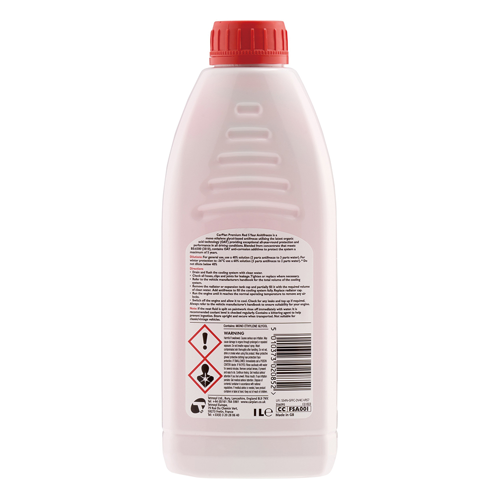 CarPlan Premium Red Antifreeze & Coolant, , large