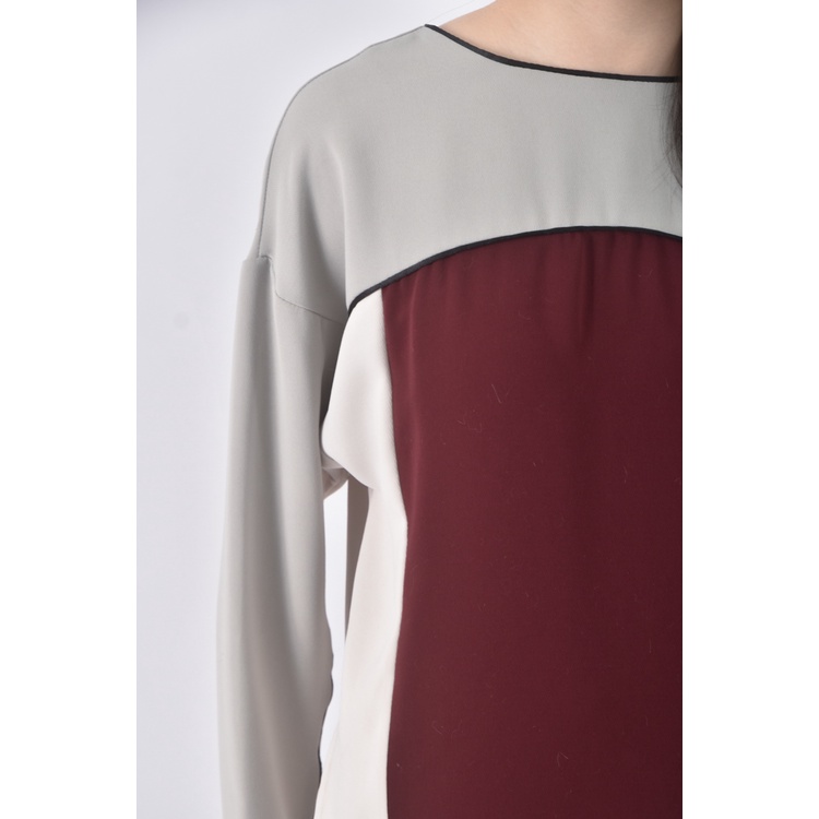 (XL) huckle berry韓牌質感跳色綠色長袖上衣二手衣, , large