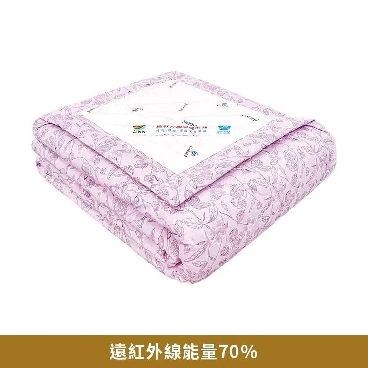 [CINN] Nano Far‑Infrared Lilac Floral Cooling Quilt – Summer Edition｜5 × 6 ft, , large