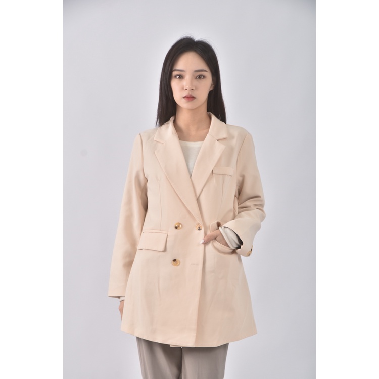 (S) 夢幻服飾質感杏色外套二手衣