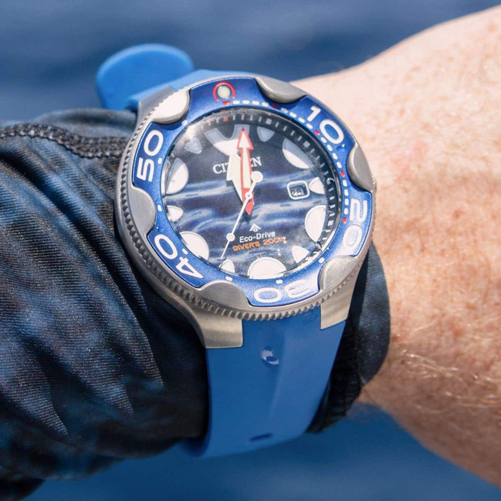 CITIZEN 星辰 PROMASTER 殺人鯨 限量 光動能200米潛水錶-46mm BN0238-02L, , large