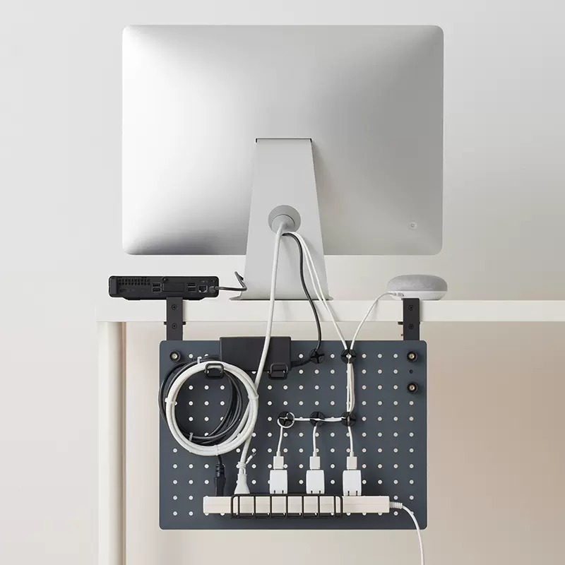 KING JIM ROUTE BOARD 三用夾式洞洞板/電線集線板 卡其色, , large