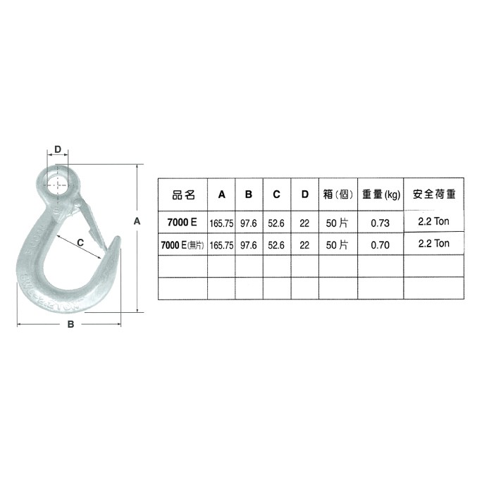 WIN 五金 規格詳內 寬口鉤 安全鉤 安全吊鉤 吊重鉤 寬口鉤 附安全片 商檢合格 掛鉤 寬嘴鉤, , large