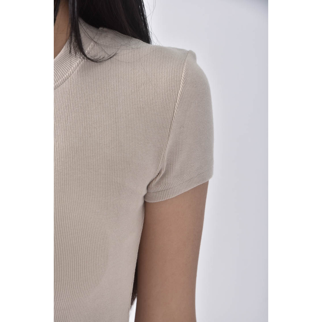 (S) 【粿粿私服】質感抓皺杏色洋裝二手衣, , large