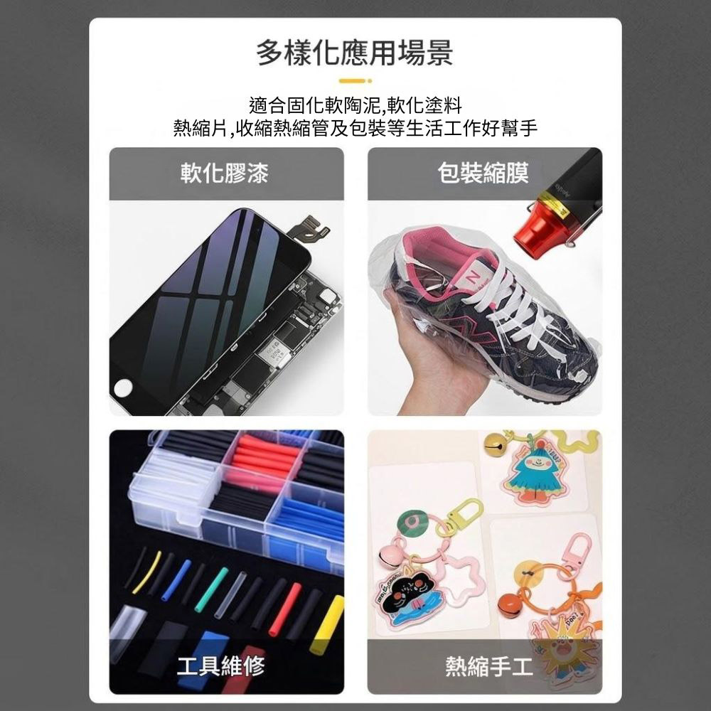 110V mini handheld heat gun - blue/white, , large