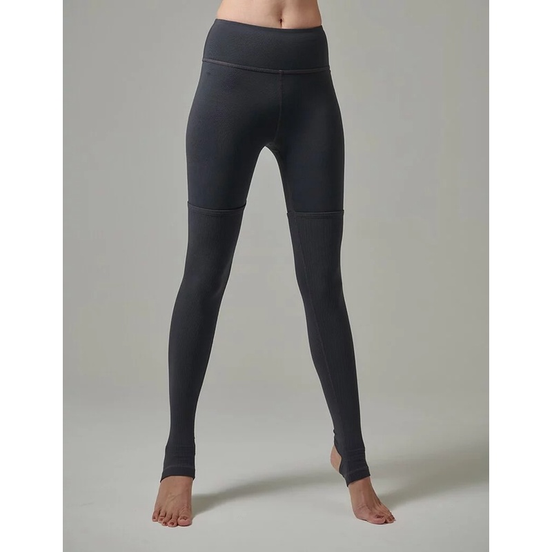YOGA FLOW Brook Pants - 雙材質拼長褲 - 沉穩灰 Dark Grey, , large