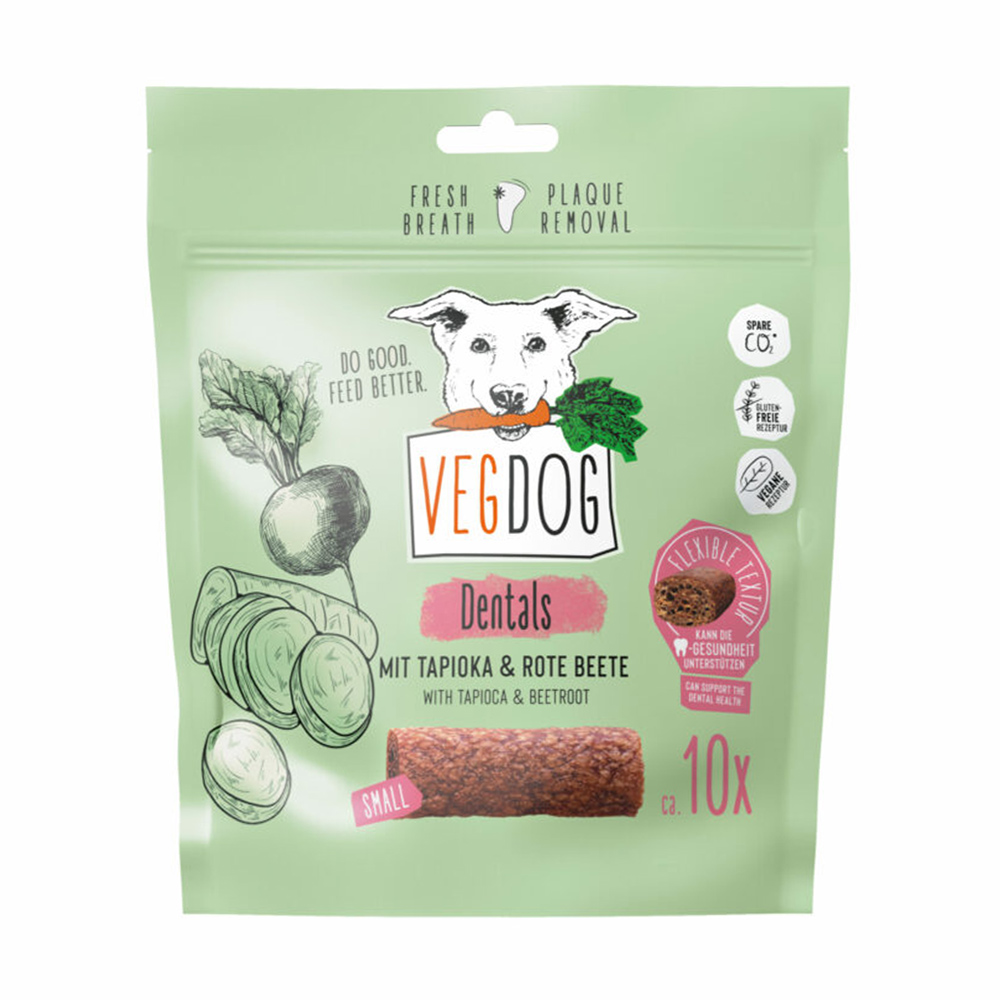 【倆寶貝精品館】VEGDOG德國蔬狗 蔬菜潔牙咀嚼棒-木薯&甜菜根120gｘ2入, , large