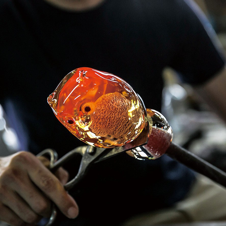 日本津輕 手作貓頭鷹 琉璃藝品 (共四款) 金益合玻璃器皿, , large