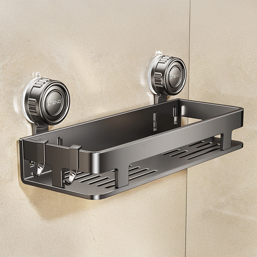 旋鎖式真空強力吸盤置物架, , large