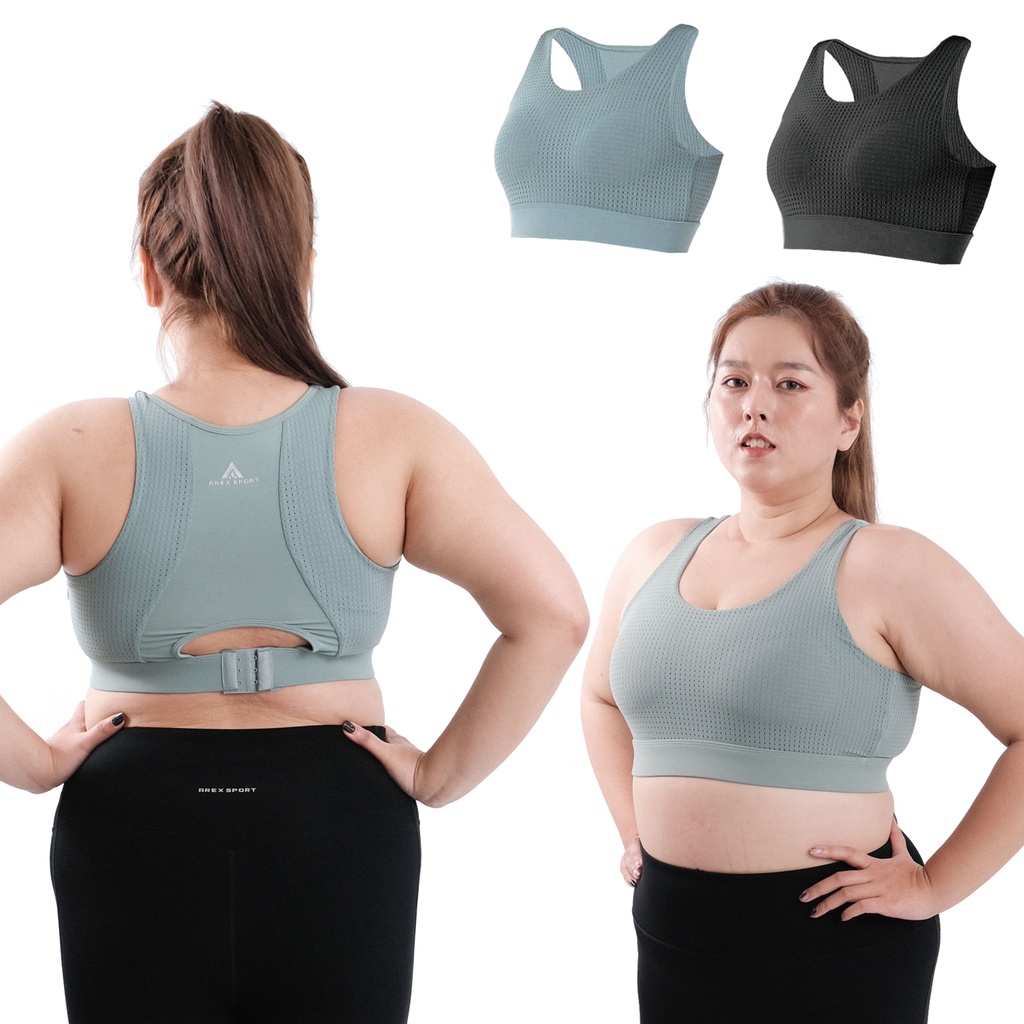 【AREXSPORT】AS-7433 加大碼內衣/ XL-3L/涼感機能美背吸排透氣網眼中高強度可調節BRA運動內衣, , large