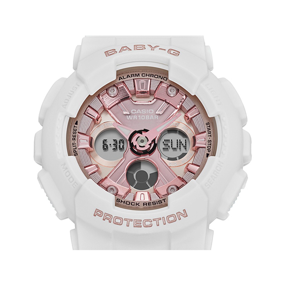 CASIO 卡西歐 BABY-G 人氣手錶/白(BA-130-7A1), , large