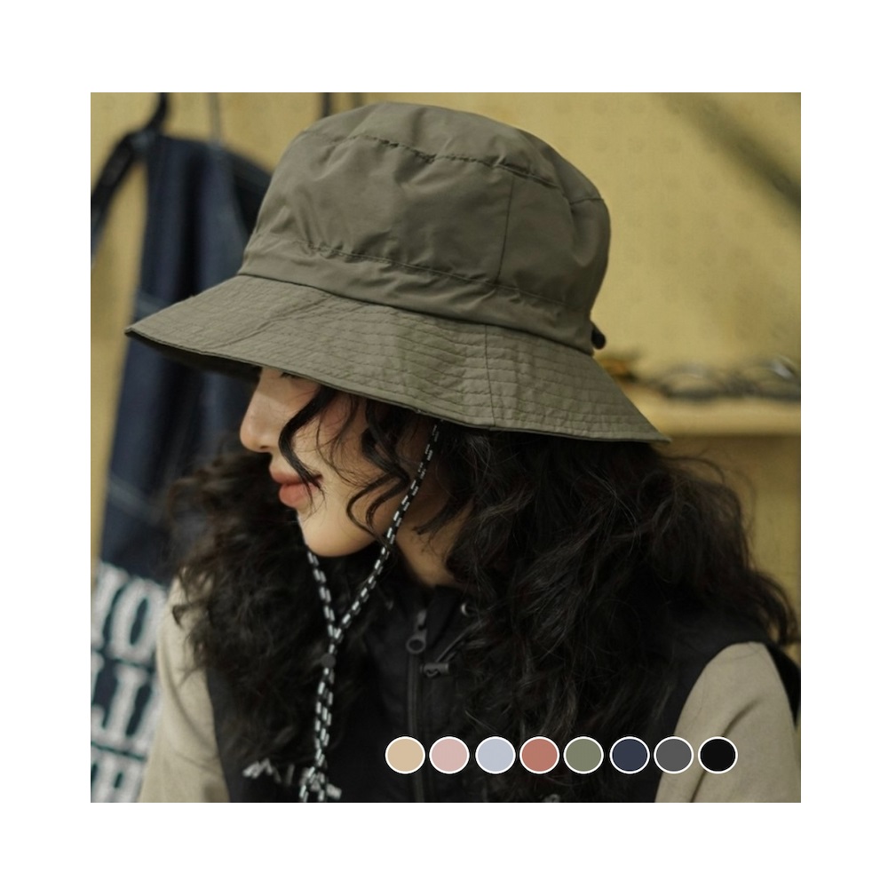 【A&R】新款防曬防水速乾漁夫帽 可掛包收納款 淺灰色, , large