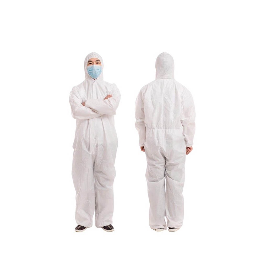 一次性防護衣(不含鞋套) SF透氣膜 歐盟CE 隔離衣 全身連體 透氣防塵 無塵室 噴漆, , large