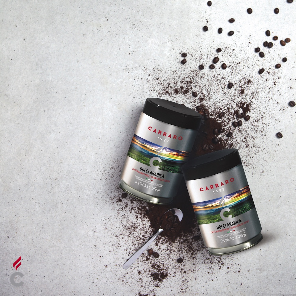 【Carraro】義大利 DOLCI 100%阿拉比卡 罐裝研磨咖啡粉 (250g)｜酸度低 雨林認證, , large
