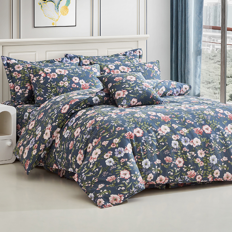 【多利寶寢具】INDIAN_100%純天絲雙人加大七件式床罩組-晨曦閒情