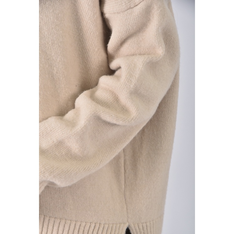 (XL) 質感圓領杏色長袖上衣二手衣, , large