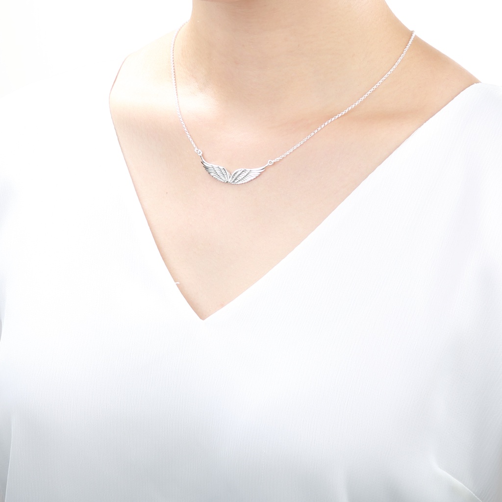 【Angel & Me】天使 飛翔 翅膀 Angel wing s925 純銀 項鍊 生日 情人節 禮物, , large