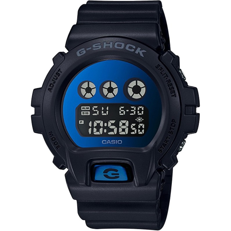 CASIO 卡西歐 G-SHOCK 經典坦克手錶-鏡面藍(DW-6900MMA-2), , large
