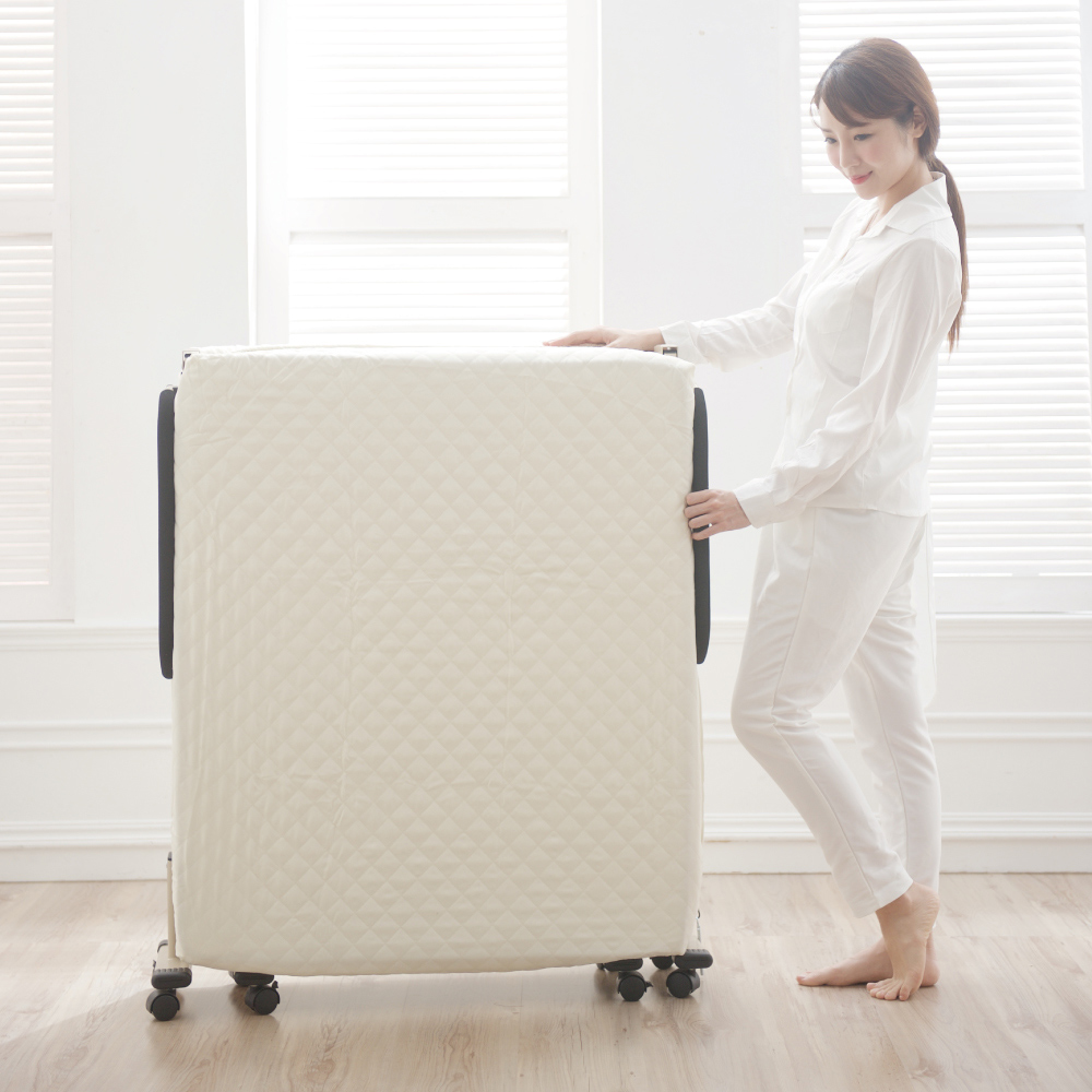 《Simple Life》No assembly required 6-section folding bed - off-white S-22, , large