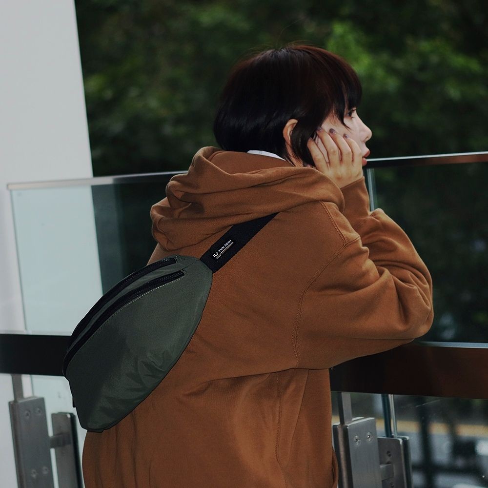 【YUN JOIN】AIRFLOW 率性胸包/腰包-黑色 隨身胸包 都會機能風格, , large