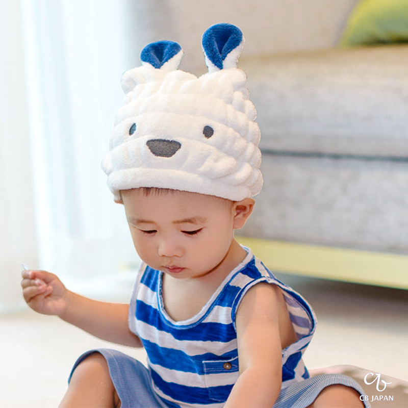 Carari Water absorbing animal kids cap Polar, , large
